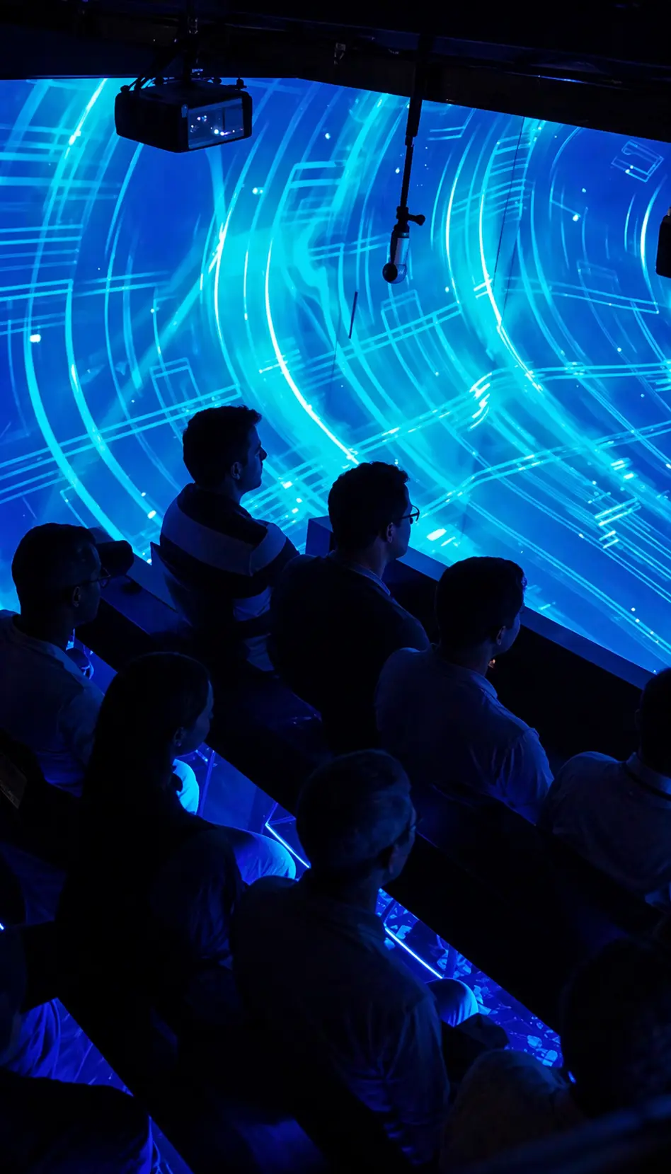 Meeslepende omgeving met audiovisuele technologie